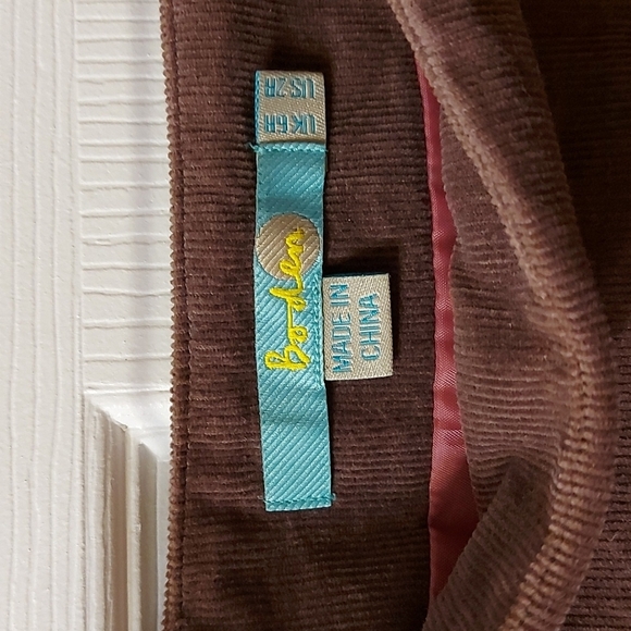 Boden Corduroy Applique A Line Skirt - Picture 7 of 10